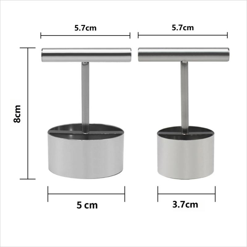 1/2PCS New Stainless Steel Vegetable Drill Fruit Corer Remover Veggie Corers With 2 Sizes for Coring and Hollowing Out  Potatoes