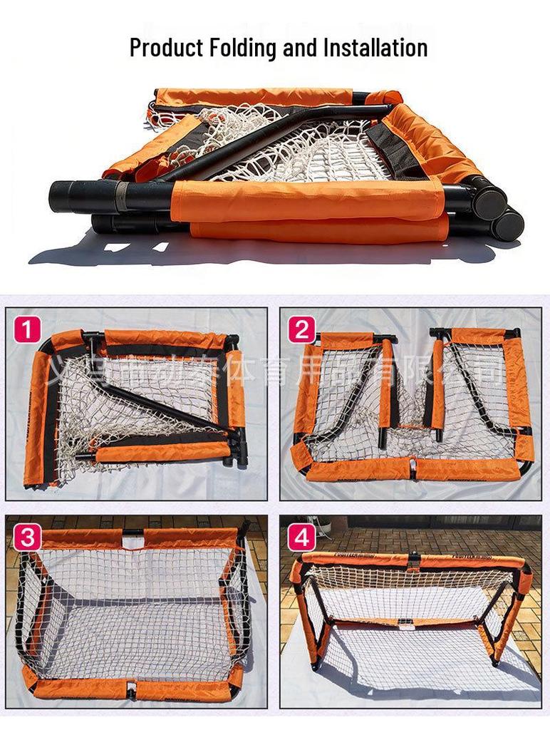 Kids' Portable Outdoor Foldable Football Goal Net 