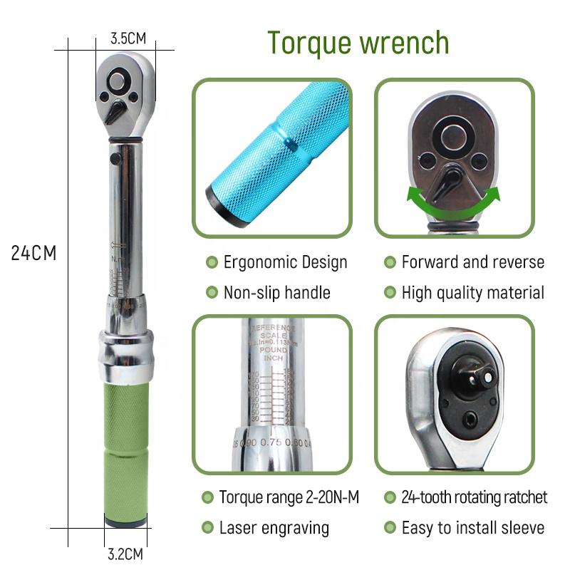 Easy to Carry Bicycle Set Torque Wrench 18 Piece Set OEM Factory
