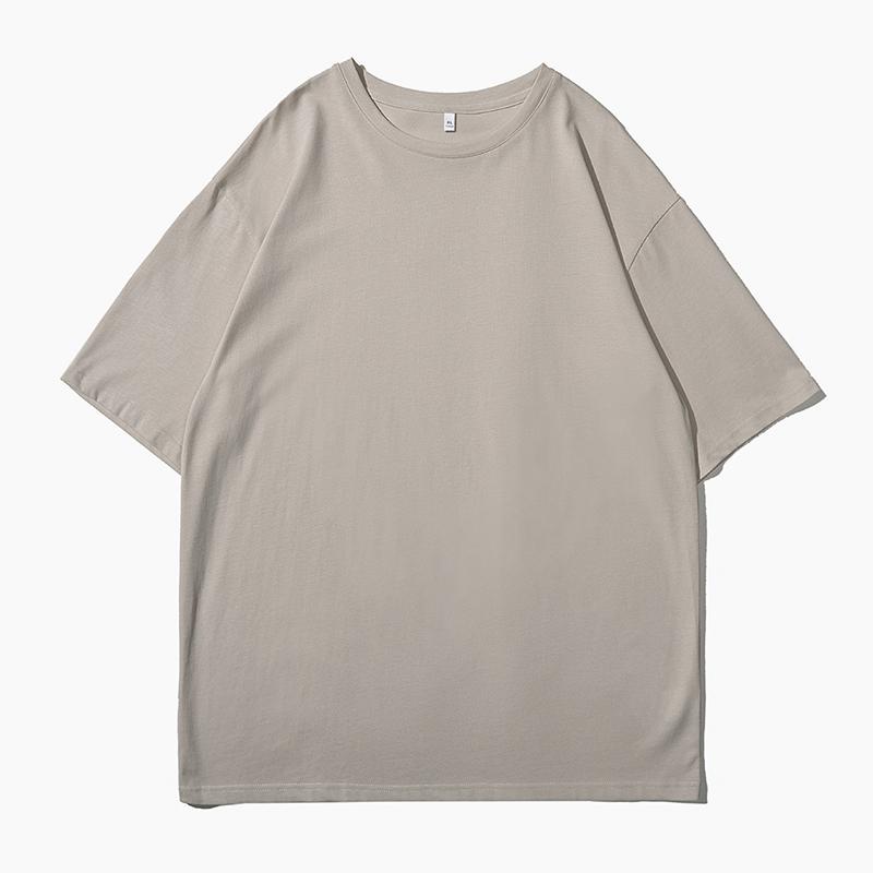 Pánské tričko s krátkým rukávem, ležérní, jednobarevné, 100% bavlna, pro muže, léto 2026, s kulatým výstřihem, základní