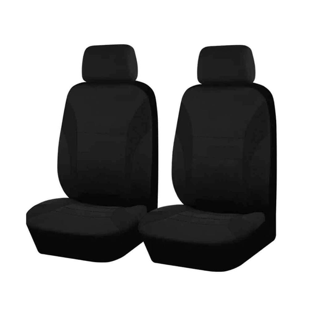 Universal All-Season Car Seat Covers & Cushions Set - 4-Piece Fully Enclosed Design