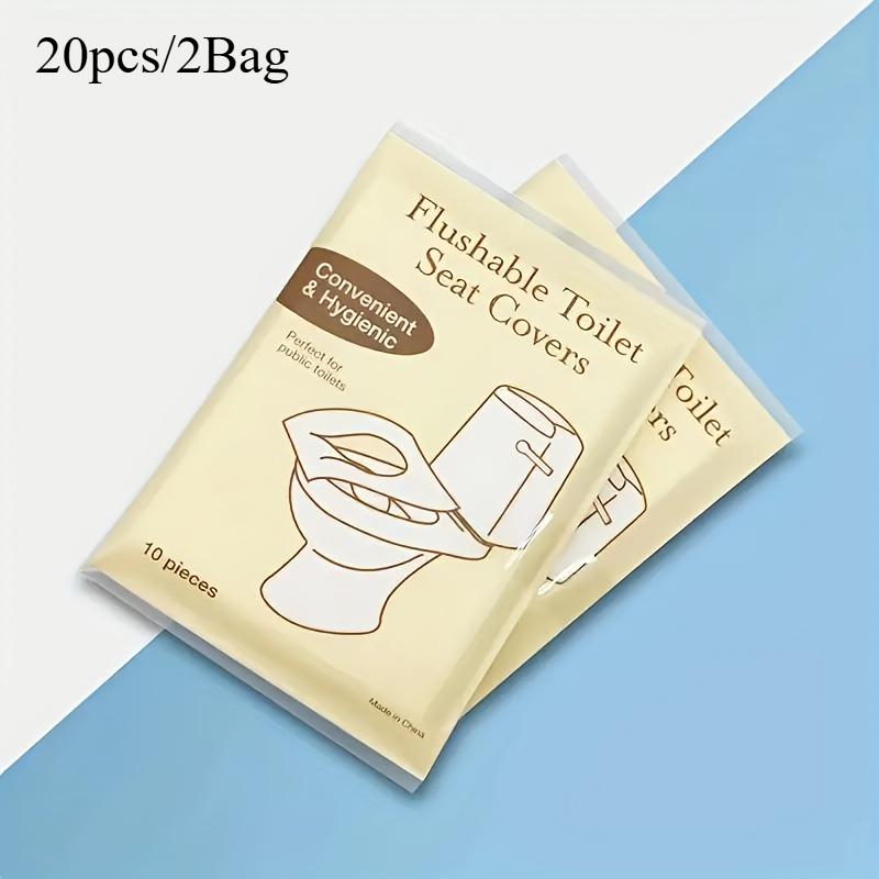 20/50/100pcs Disposable Toilet Mat Thickened Toilet Toilet Cover Cushion Paper Portable Travel Guest Room Extended Toilet Cover