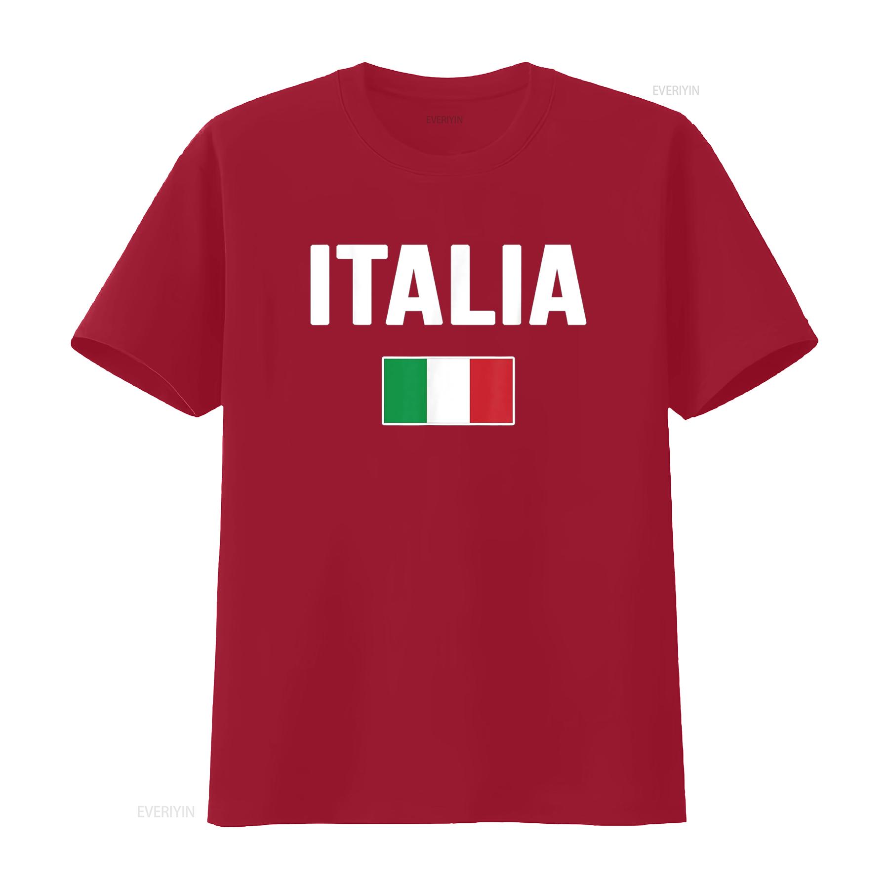 Italy Italian Flag Italia Souvenir T Shirt vintage Washed Soft Versatile Breathable streetwear Unisex Stylish designer clothes S