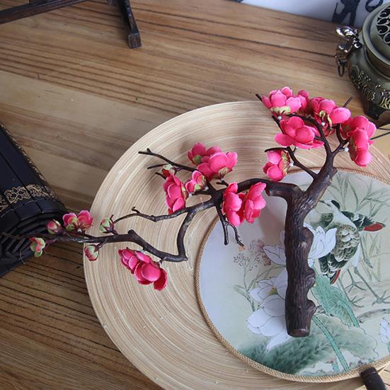 Talos Umělý květ švestky Falešná květina Foto Rekvizity Svatba Domácí kancelář Obchod Dekor