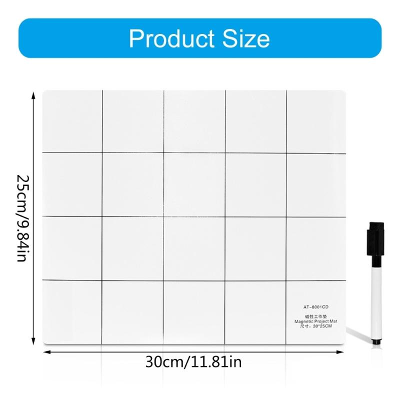 General Magnetic Project Pad Rubberized Grip with Print Overlay Magnetic Service Pad Simple Use for Smartphone Repair