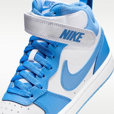 Nike Court Borough Mid 2 GS 'White Blue Beyond'