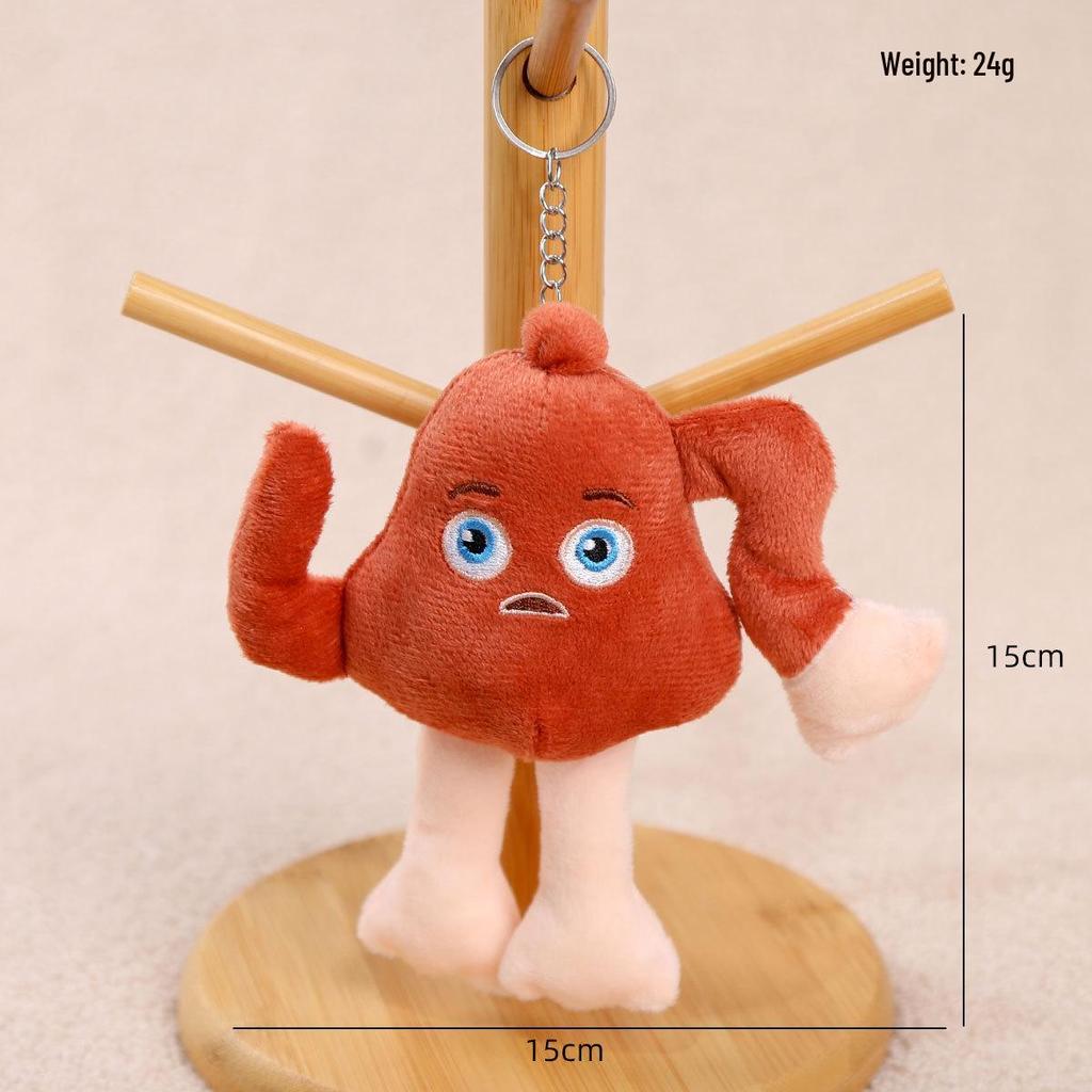 AI Klassiska Berg och Hav Gränsöverskridande Plysch Pinne Figur Nyckelring Hänge