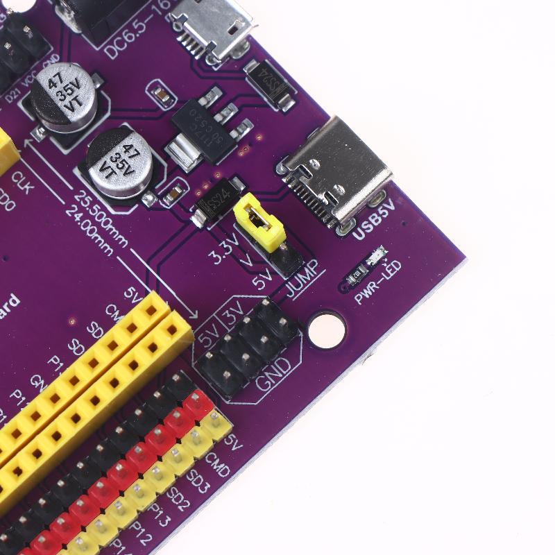 Esp32/Esp32-S Development Extension Board 38-Pin With Triple Power Input (Type-C/Micro Usb/Dc) For Stable Diy Applications