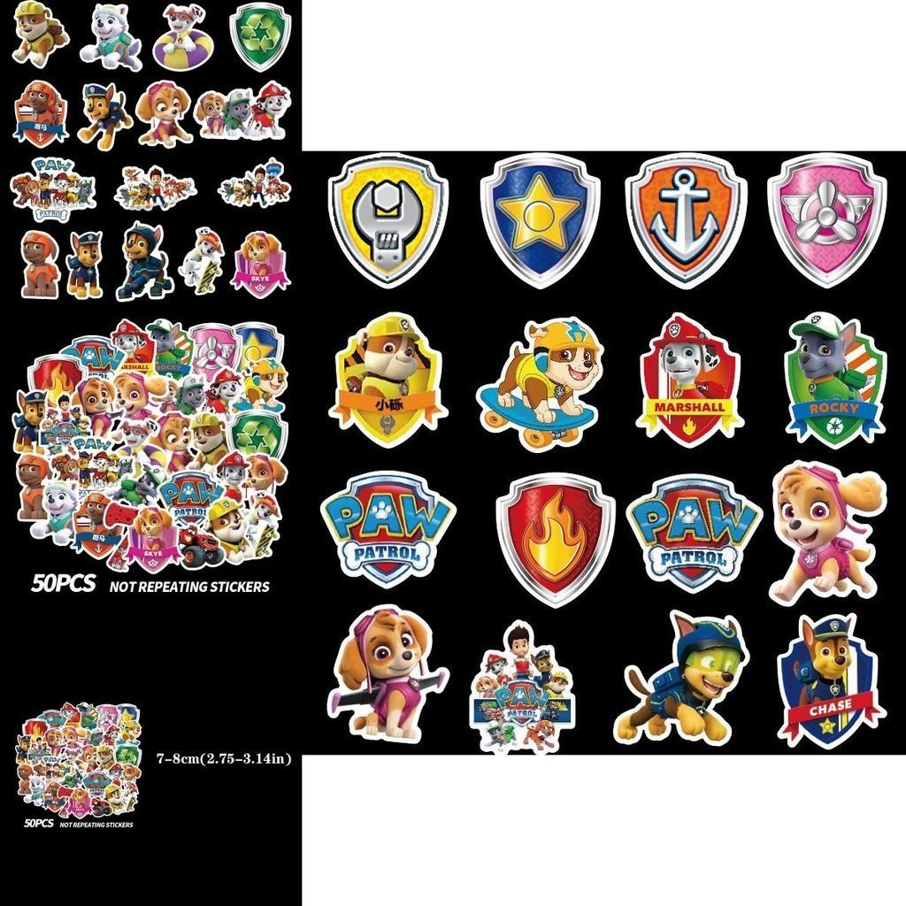 Colorful Anime Paw Patrol Stickers 50/100 Pack Waterproof For Laptops And More