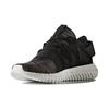 Adidas Originals Tubular Round Toe Lace-Up Durable Breathable Low-Top Lifestyle Shoes Women Sneaker Carbon-Black BB2064