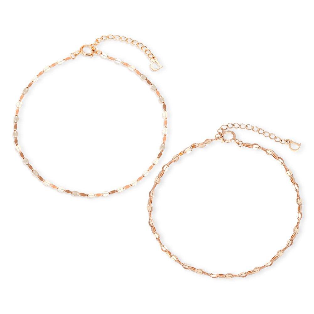 [Dorocy] 14K Shine Elle Chain Bracelet (2 Types)_Type B (2 Rows)