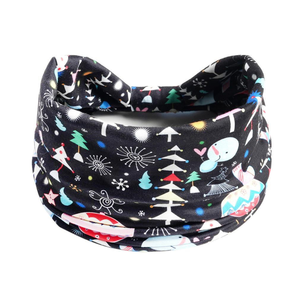 Halloween Christmas Headband Wide Yoga Sports Headband Pumpkin Skull Ghost Holiday Headband Female