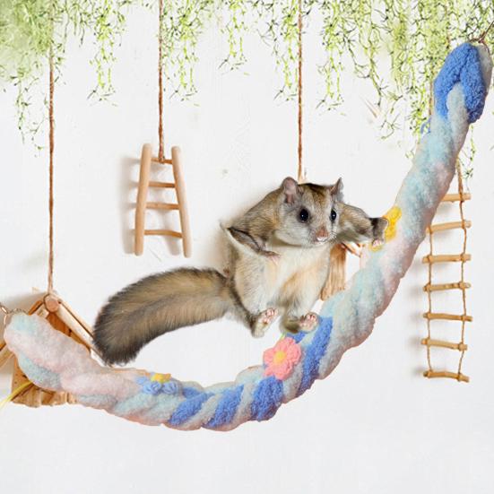 Yousheng Hamster Climbing Rope Fun And Exercise Develops Coordination And Balance Hamsters Guinea Pigs Ferrets Climbing Crawling Biting Toy Glide