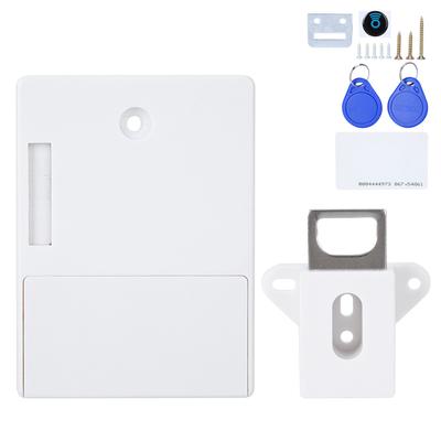125KHz Smart Cabinet Lock Electronic RFID Card Opening No Drill for Wardrobe Sauna LockerWhite