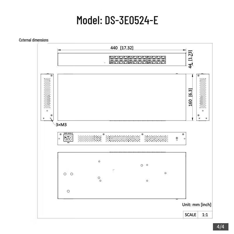 HIKVISION 24-Port Gigabit Unmanaged Ethernet Switch