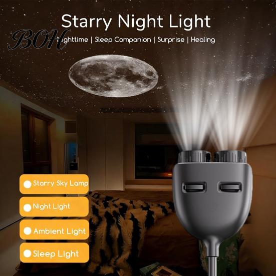 Flexible Head Starlight for Kids Room Car Roof Star Night Lights, Starry Sky Projector Light, Interior Ambient, Plug-and-Play USB Light Decorative