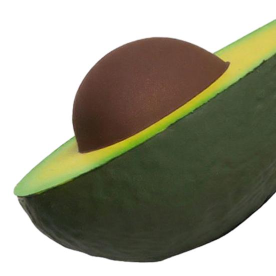 Simulated Half Avocado Stress Ball Toy Slow Rebound Fruit Squeeze Fidget Toy Anxiety Relief Soft Stress Ball Pinch Sensory Toy