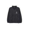 MLB Solid Color Drawstring Logo Half-Zip Long Sleeve Jacket Men Jackets Black 3AWJB0233-50BKS
