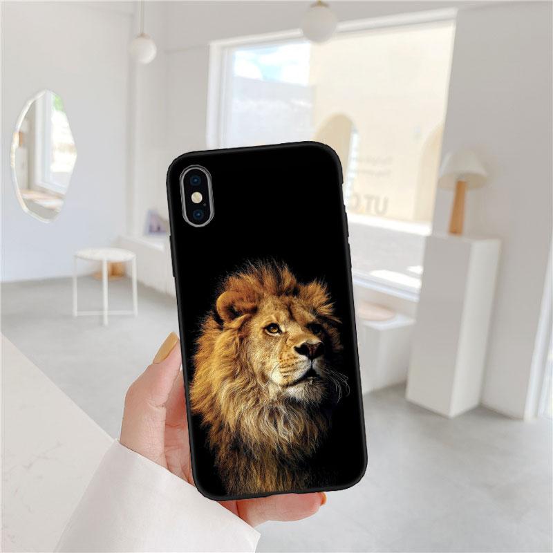 LO5 Animal Lion Soft Shell Phone Case for Samsung Galaxy S20 S21 S22 Ultra FE + Plus A21S A22 A24 A25 A26 A30 A30S A31