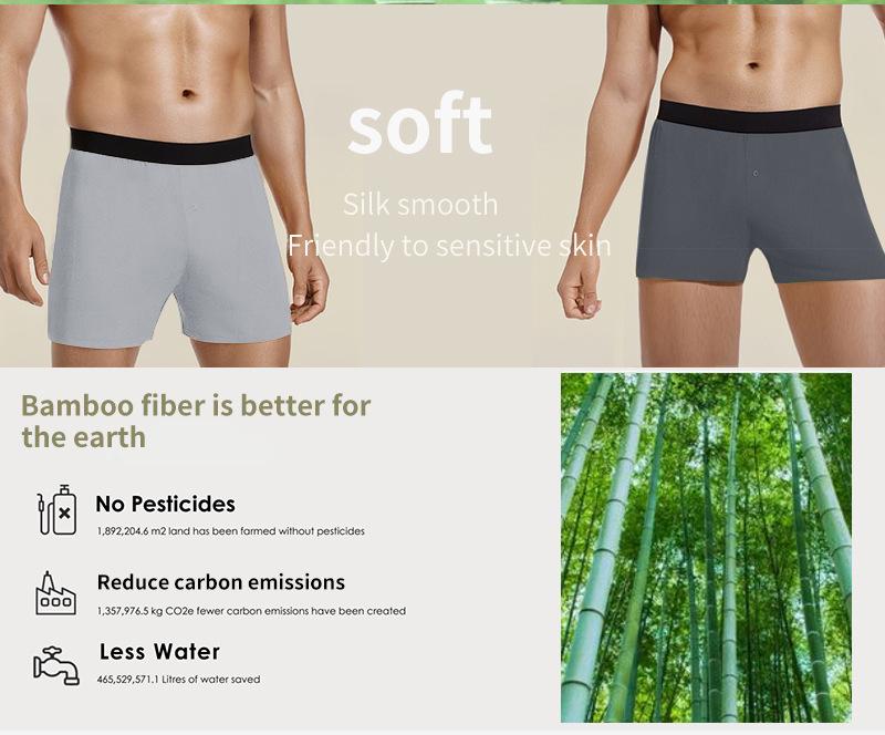 Men's Plus Size Bamboo Fiber Loose-Fit Underwear