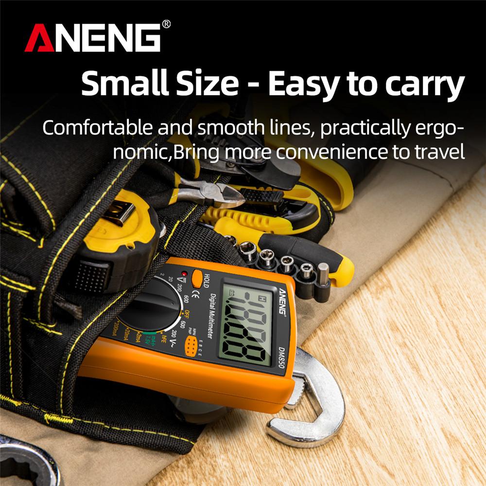 ANENG DM850 Digital Current Ammeter Detector Tester Ohm Automatic Counts Auto Tool Multimeter AC/DC Professional 1999 Votage