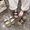 Slippers fashionable versatile outdoor leisure lazy cool slippers women's 2025 summer new wear soft bottom one-word slippers