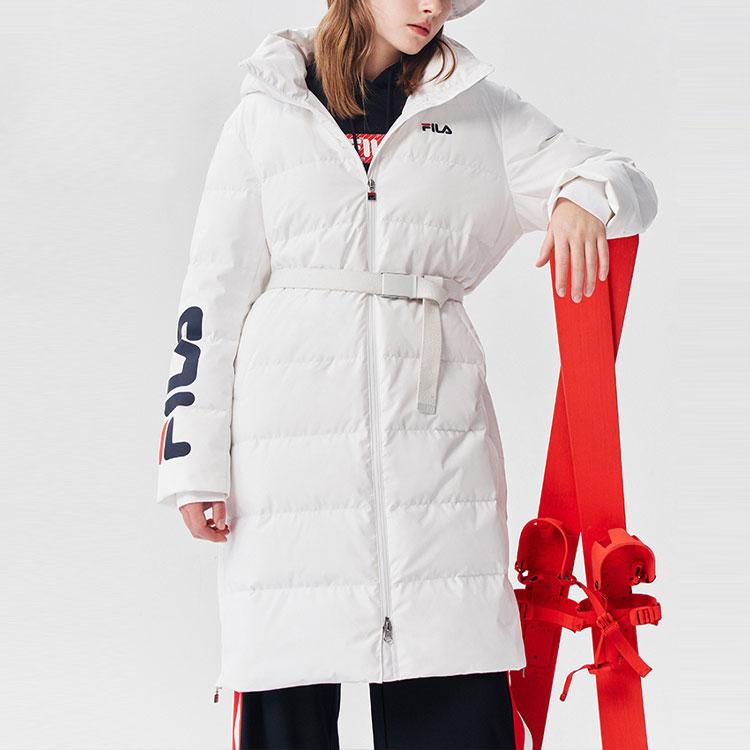 New FILA Down Jacket Unisex Standard White F51U048901F-WT