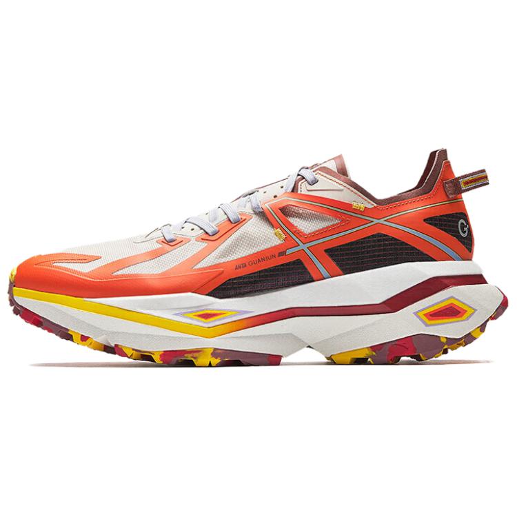 Anta Champion Falcon Men s Trail Running Shoes Black Orange White 112416602A-2 41