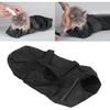 Cat Grooming Bag, Oxford Cloth Pet Bathing Restraint Bag with Front & Rear Zippers, Handles & Hanging Hook, 46x24cm Cat Restraint Bag for Bathing,