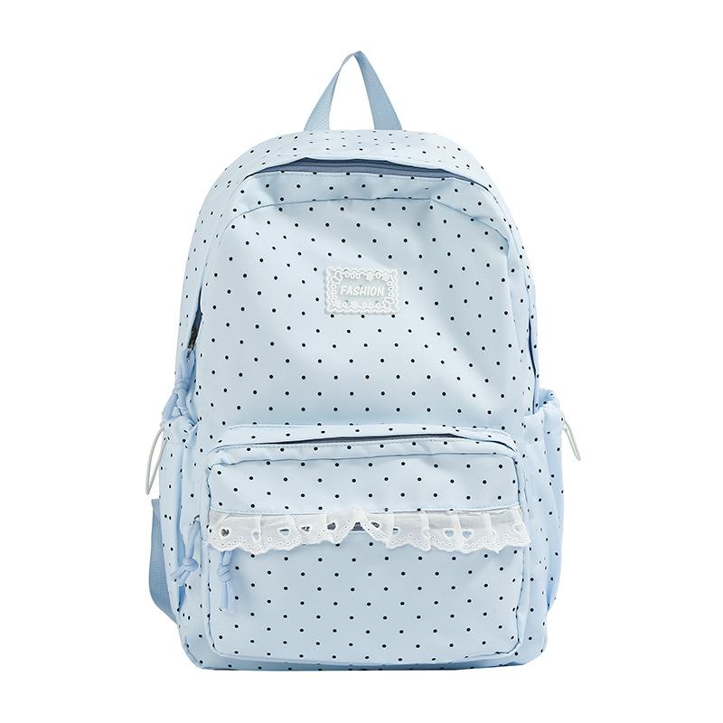 Schoolbag Niche High-value Design Lace Backpack Primary School Bag Women's 1011 New Large-capacity Versatile Backpack