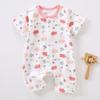 Breathable Cotton Baby Jumpsuits Summer Short Sleeve Bodysuit for Newborn Infant Boys Girls Rompers Soft One-Piece Romper