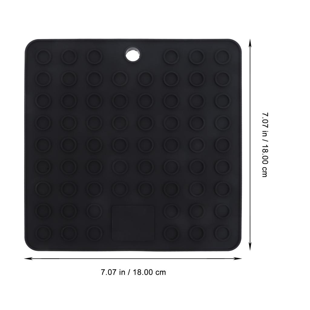 2pcs Silicone Drying Mat Set Kitchen Countertop Dish Draining Pad Heat Resistant For Cups Bowls Plates Bar Tableware Mats