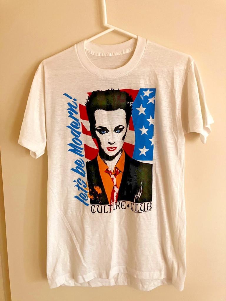 Vtg CULTURE CLUB Let's Be Modern 1985 T-Shirt All Size NZ221 FREE SHIPPING