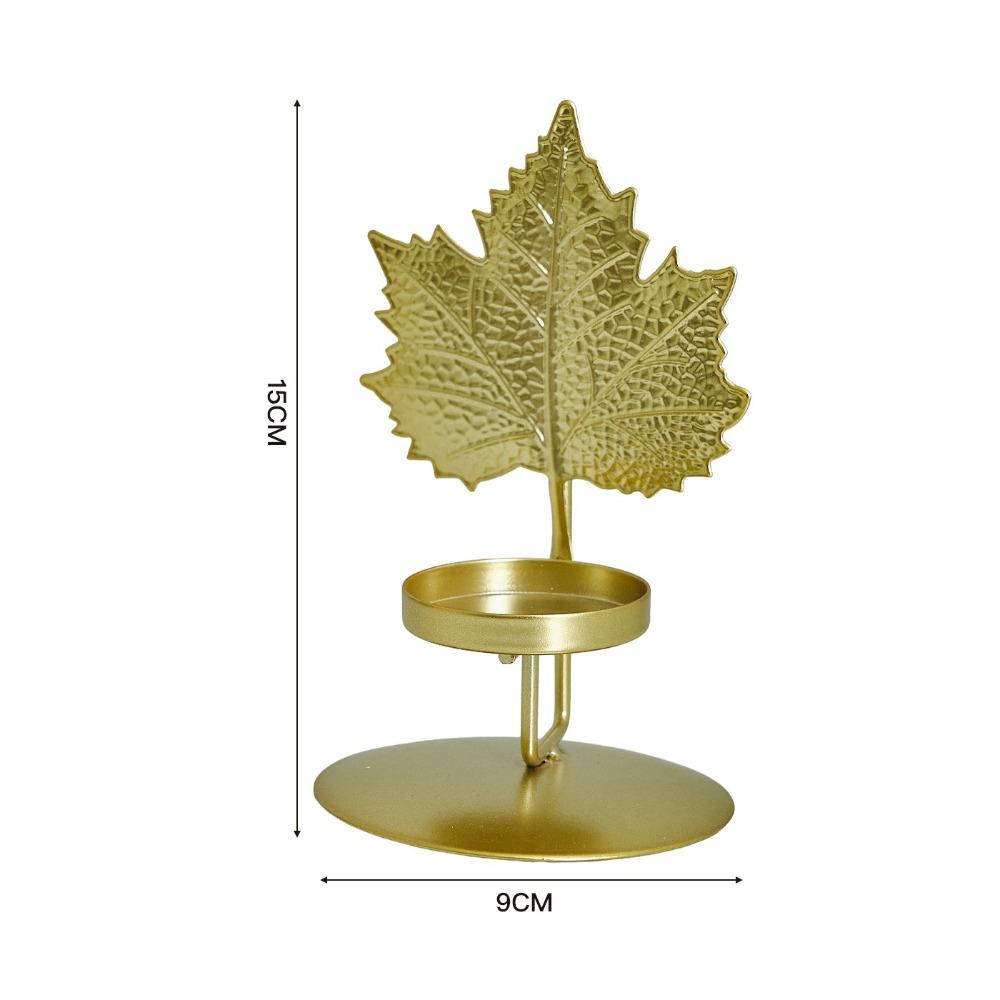 

Iron Candle Holder Elegant Design Premium European Candle Cups Retro Style Leaf Design Candlestick Stand Romantic Weddings