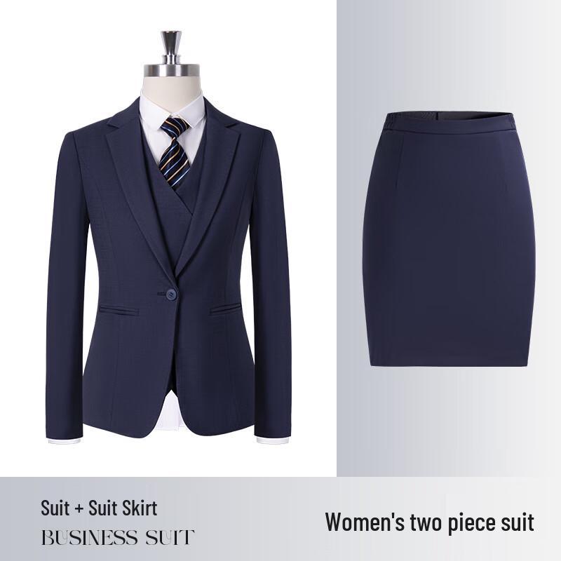 Unisex Bamboo Texture Professional Business Suit Set