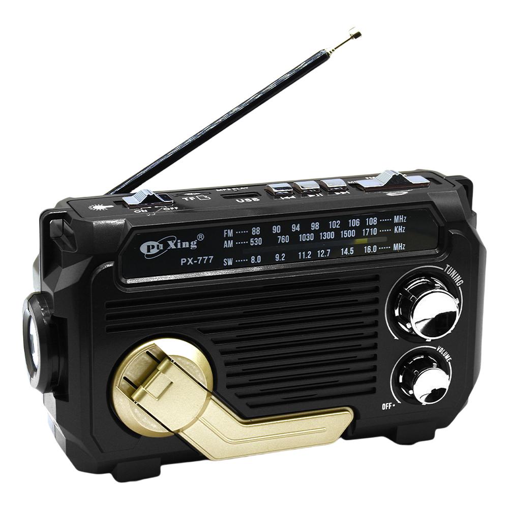 Hand Crank Emergency Radio AM/FM/SW Radio with Flashlight BT Speaker Portable Weather Radio for Outdoor Camping and Emergency