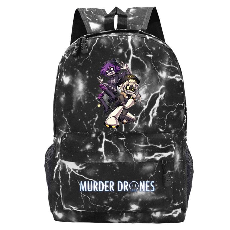 Anime Murder Drones Peripheral Fashion Children's Backpack Large Capacity Load Reduction Student Leisure School Bag