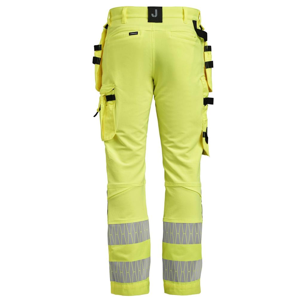 Pantalones de alta visibilidad elásticos para artesano Jobman para hombre