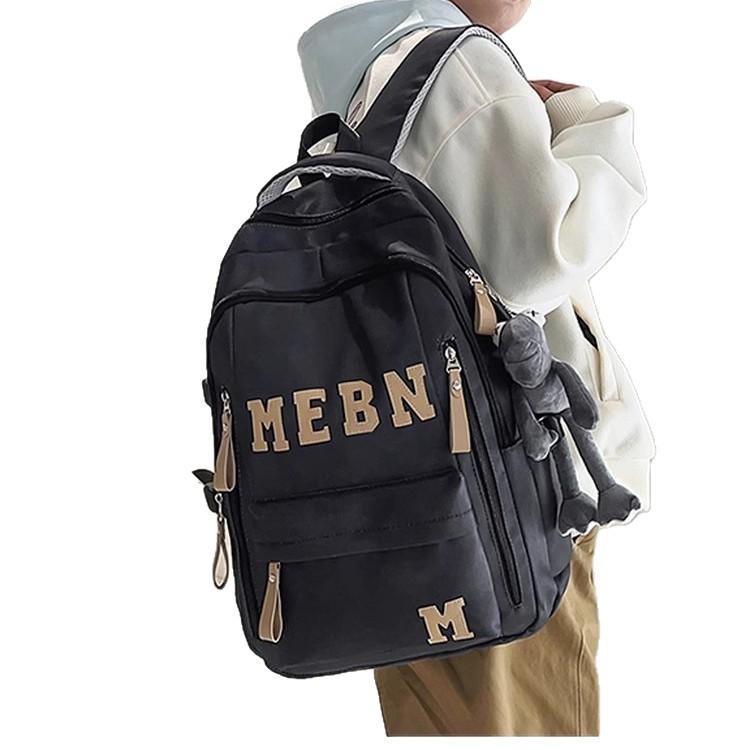 Schoolbag Casual Backpack Male College Students Simple Fashion Large Capacity School Bag Female Junior High School Students Computer Travel Backpack