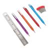 4 Pcs Tungsten Carbide Scriber Knurled Aluminium Handle Etching Engraving Pen with 8 Replacement