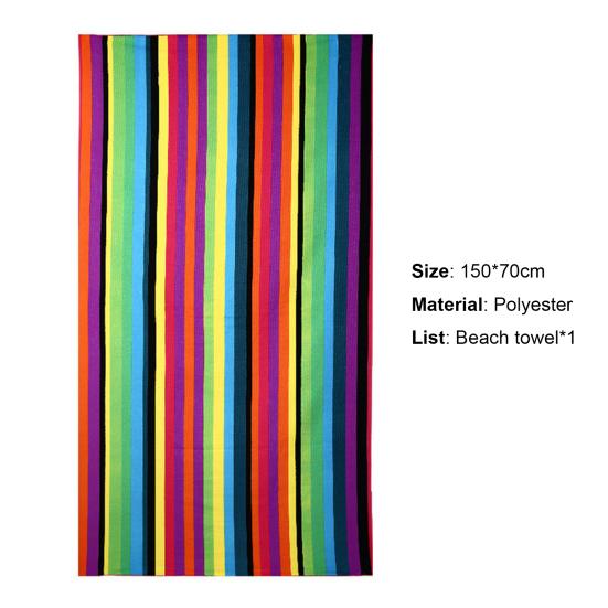 Beach Towel Eco-friendly Wear Resistant Polyester Quick Dry Fluffy Microfiber Bath Towel