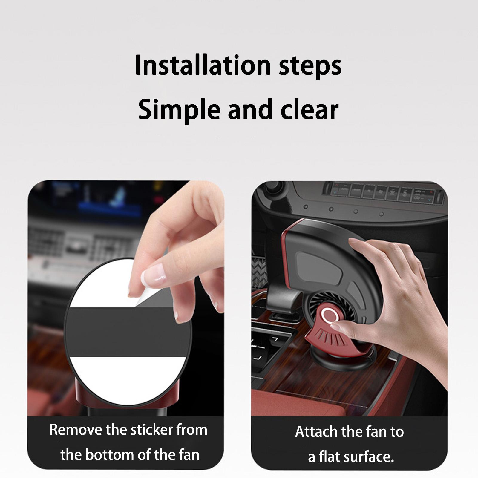 

Portable 12V Car Defroster Heater With Rapid Defogging Function For All Vehicles ABS Design Clear Windshield Visibility 1