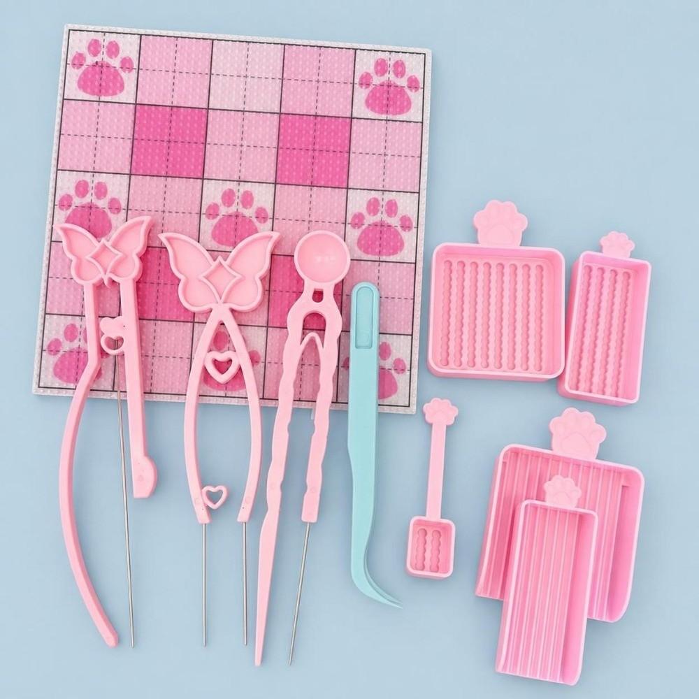 10Pcs Handheld Fuse Beads Picking Tray Kit Efficient Padding Fuse Bead Needle Household