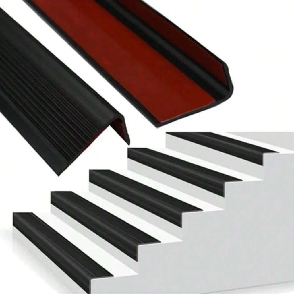 1 Stück 78,74 Zoll Anti-Rutsch-Matte für Treppen Eckschutz Außen-Stufentapes Nasen Anti-Rutsch-Vinyl-Stufen Bodenkantenleiste PVC Sta