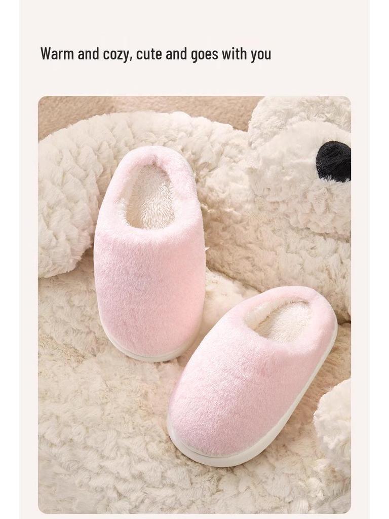 2025 Süße Cartoon-Hausschuhe für Kinder, rutschfest, aus Baumwolle - Warme Herbst-/Winter-Schuhe für Mädchen