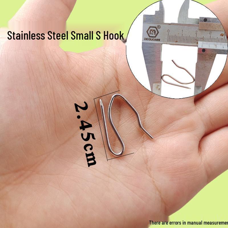 Stainless Steel Pointed Curtain S-Hook Fabric Hook