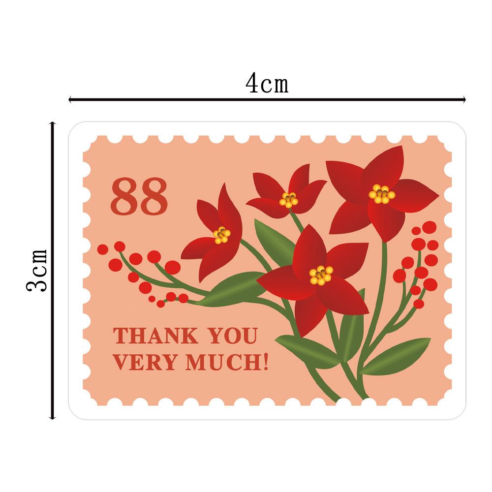 50-500Pcs Pretty Flower Pattern Decorative Stickers 5 Styles Scrapbooking Sticker Label Diary Album Stationery Stamp Stickers