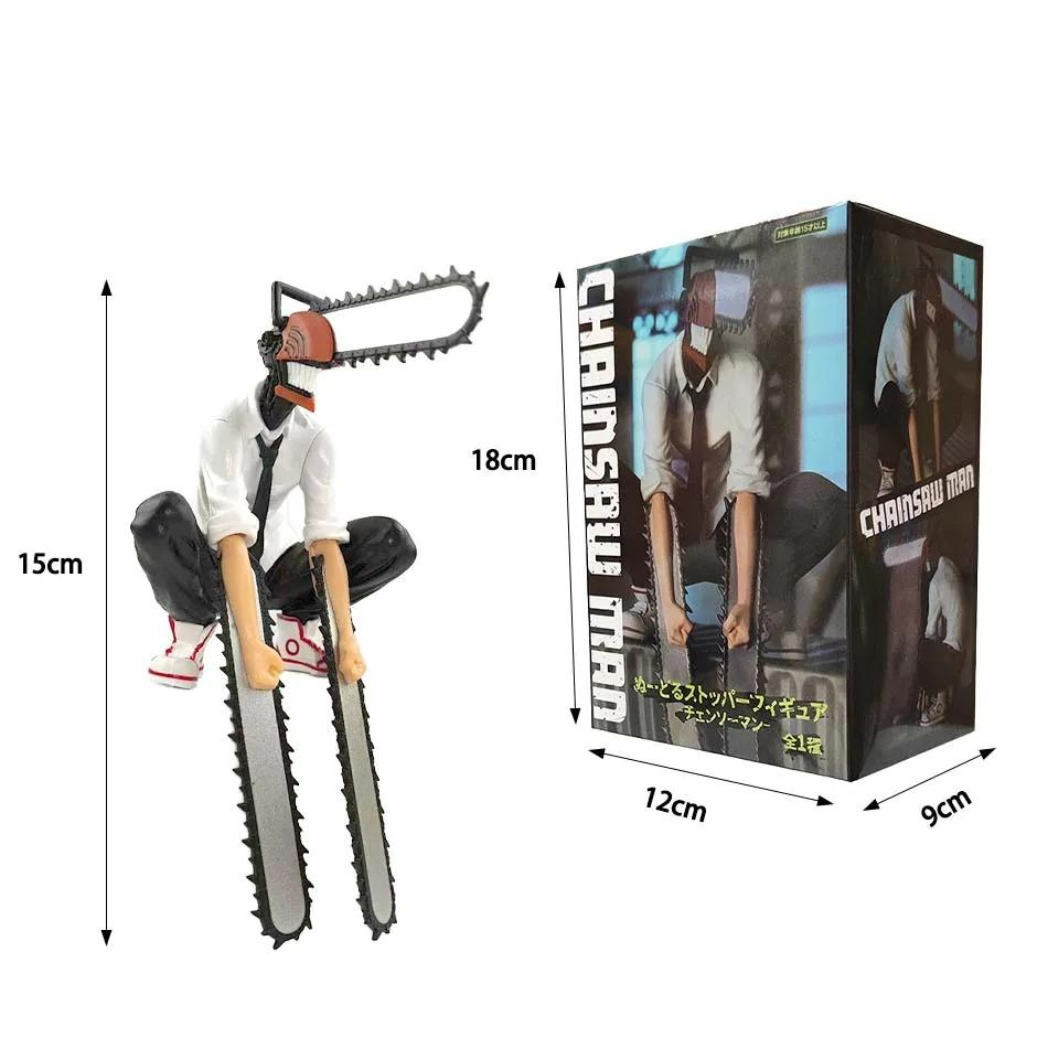 19cm Chainsaw Man Denji Anime Figure Denji/Power Action Figure 1560 Chainsaw Man Denji Figurine Adult Collectible Model Doll Toy