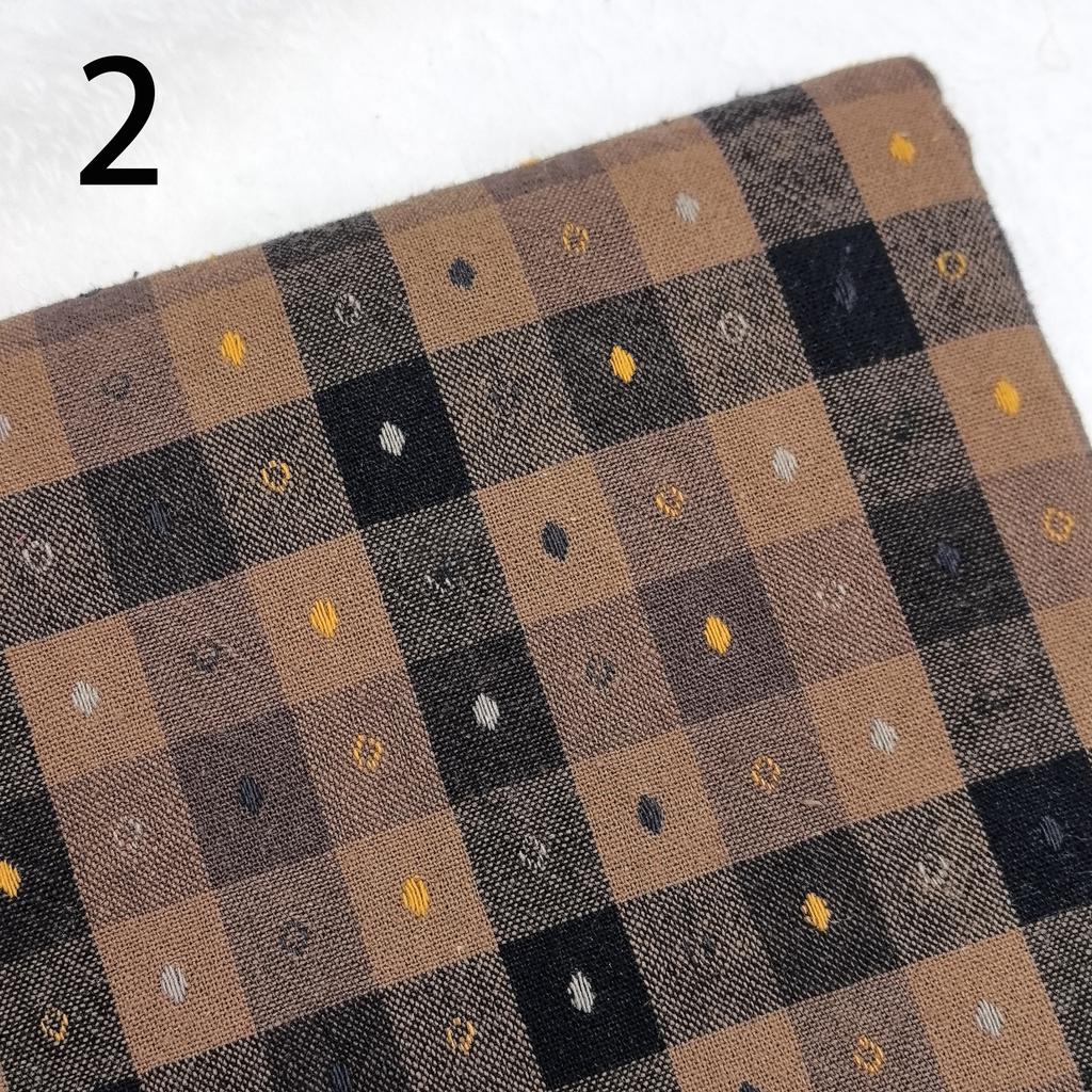 50x70cm Japanese Yarn-dyed Fabric first dye woven cotton plaid brocade patchwork craft fabric cloth DIY stitch sew doll clothes
