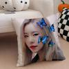 singer soulful WWheein JJung WWheein Cushion Cover Throw Pillow Cover Hidden Button Durable Polyester Chair Cushion